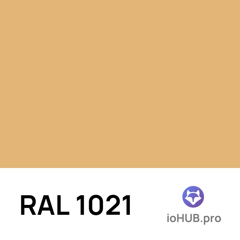 RAL 1021 - Рапсово-жёлтый
