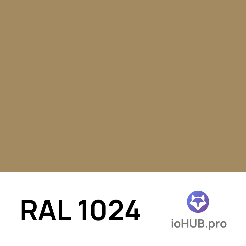 RAL 1024 - Ochre yellow | ioHUB - Online Tools