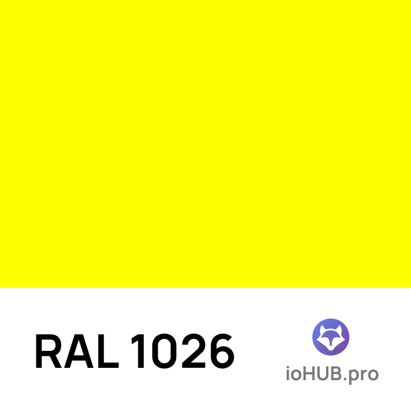 RAL 1026 - Люминесцентный жёлтый