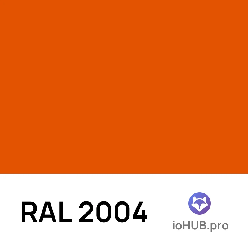RAL 2004 - Чисто-оранжевый
