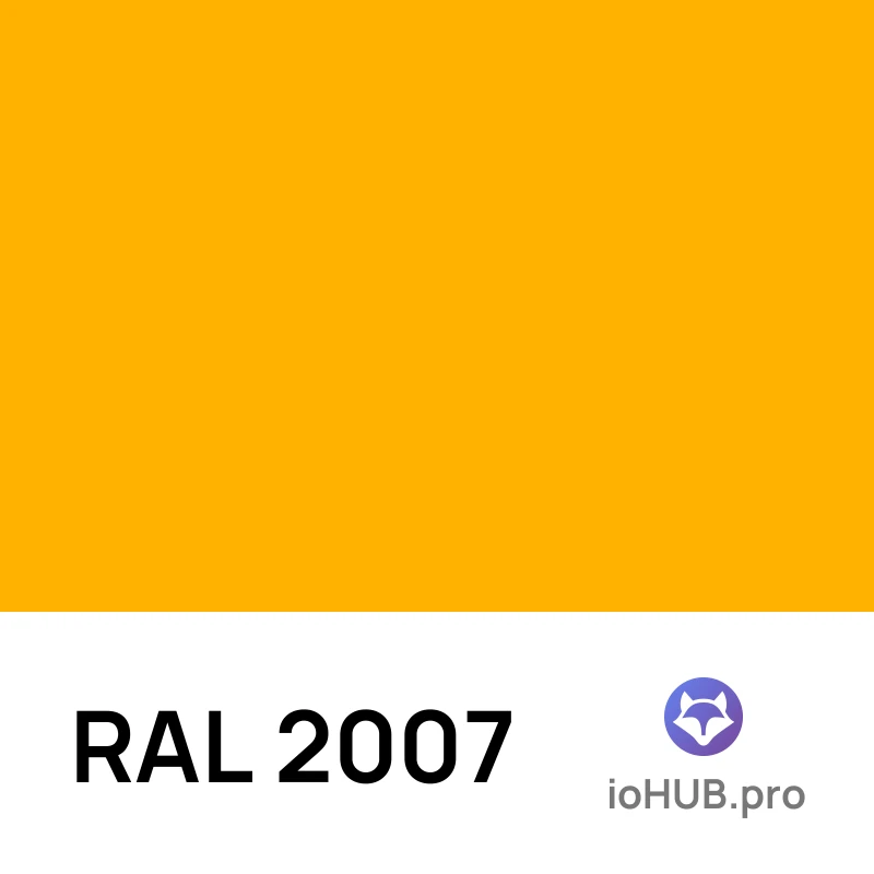 RAL 2007 - Люминесцентный ярко-оранжевый