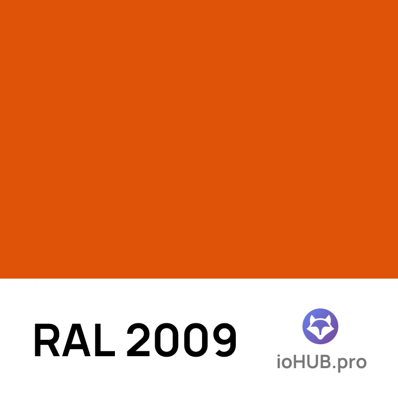 RAL 2009 - Транспортный оранжевый