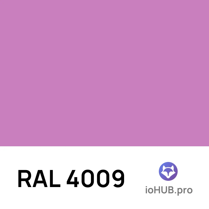 RAL 4009 - Pastel violet | ioHUB - Online Tools