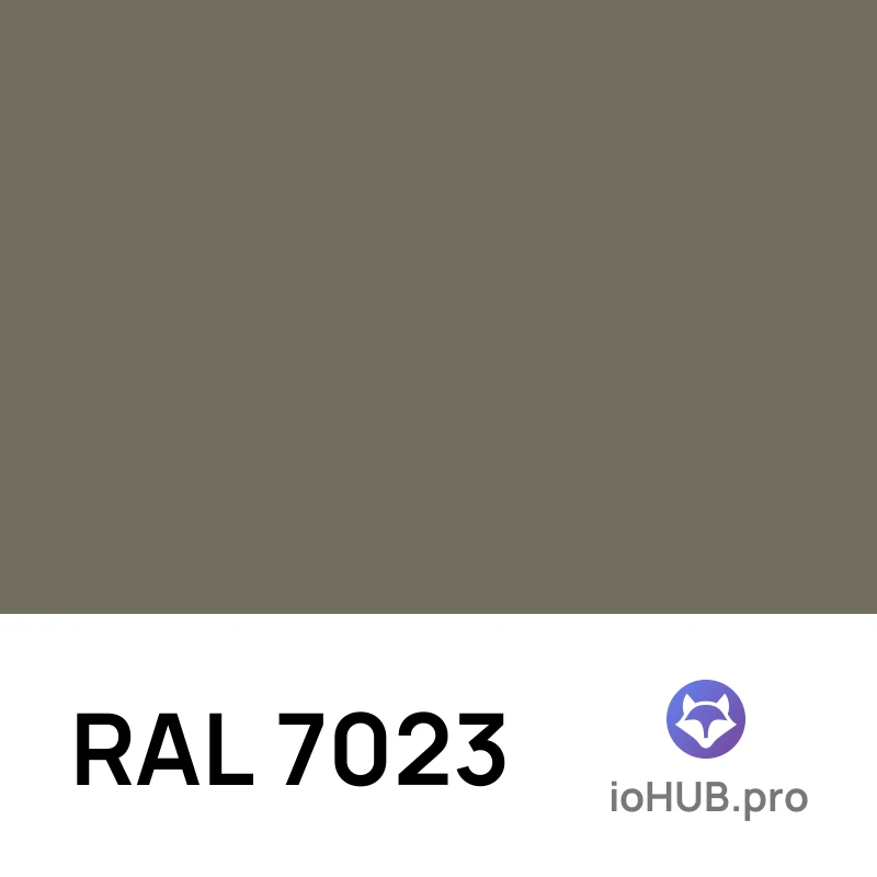 RAL 7023 - Серый бетон