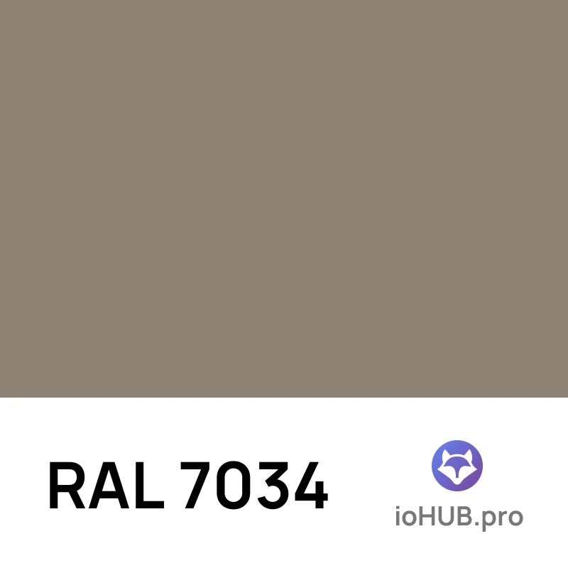 RAL 7034 - Yellow grey | ioHUB - Online Tools