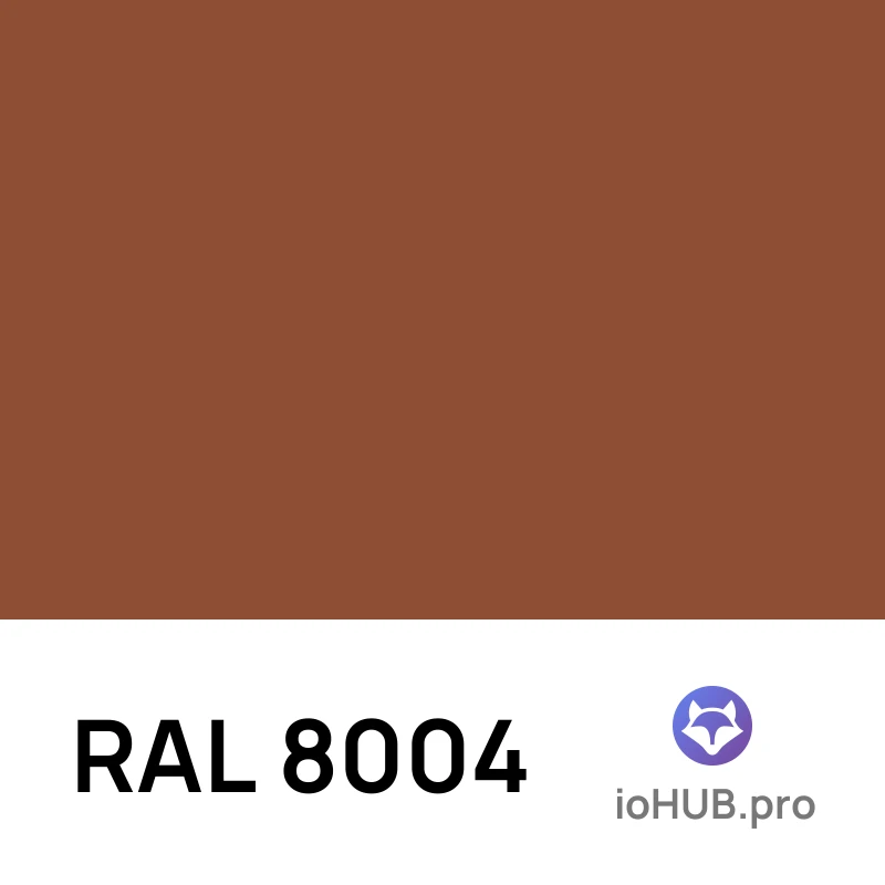 RAL 8004 - Медно-коричневый