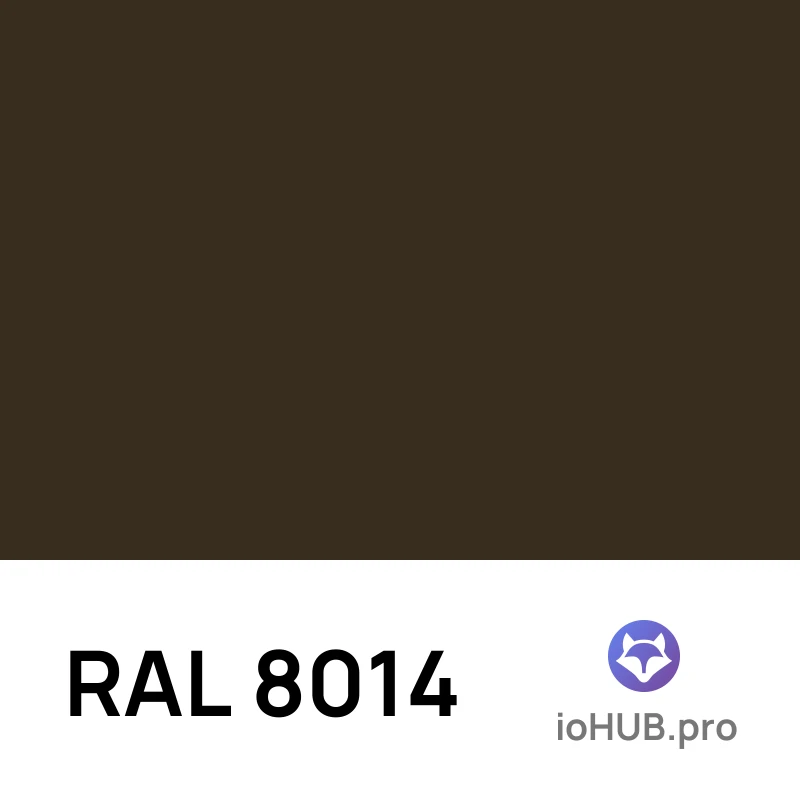 RAL 8014 - Sepia brown | ioHUB - Online Tools