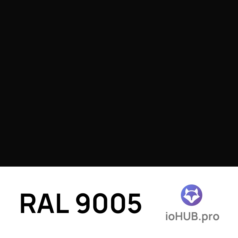 RAL 9005 - Чёрный янтарь