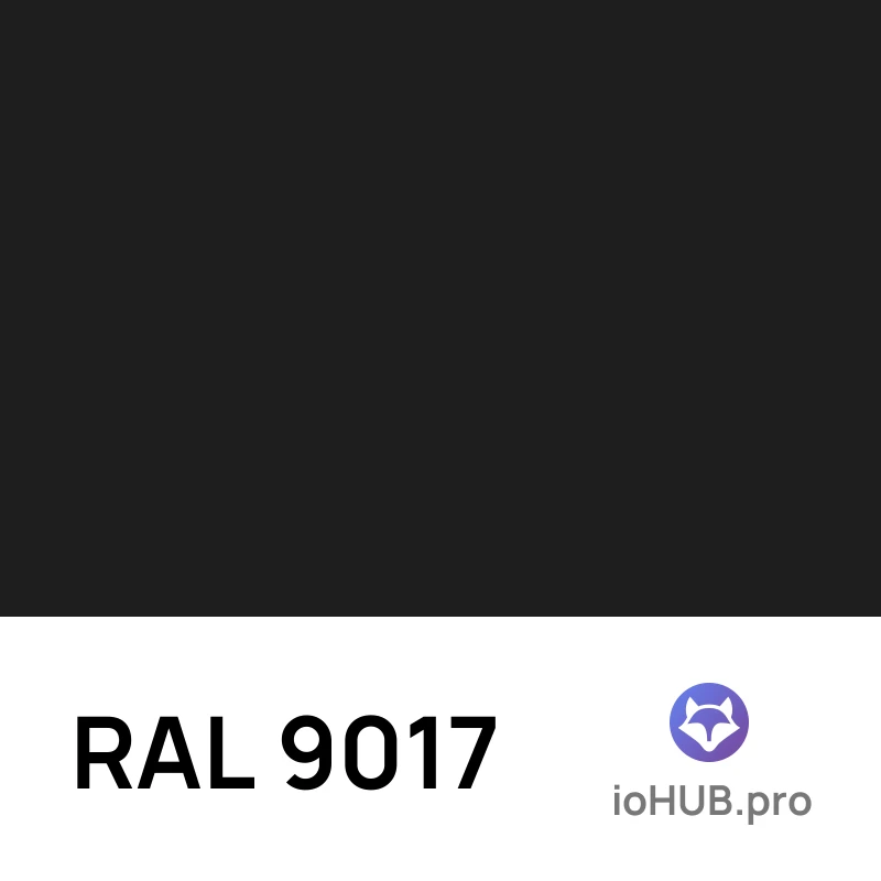 RAL 9017 - Транспортный чёрный
