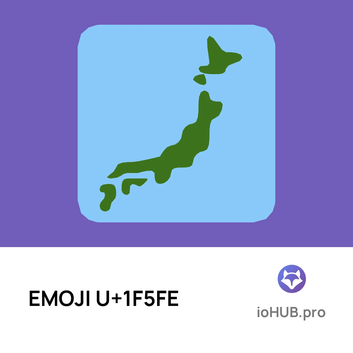 🗾 Mapa de Japón - Emoji | ioHUB
