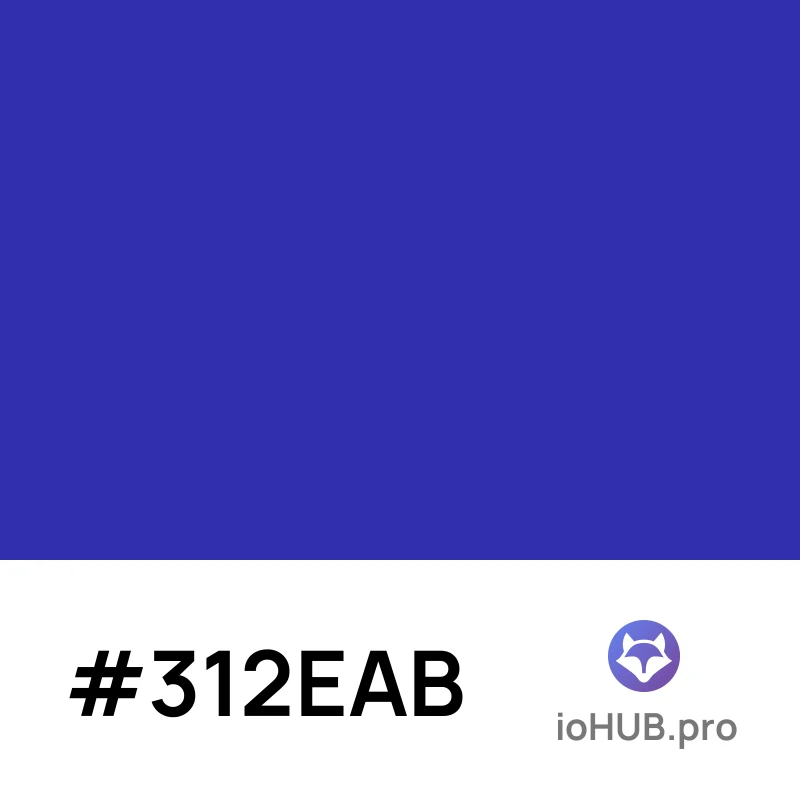 Цвет #312eab - полное описание и значения | ioHUB