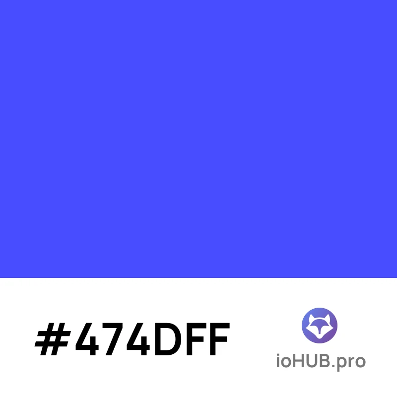 Color #474dff - Complete Guide and Values | ioHUB