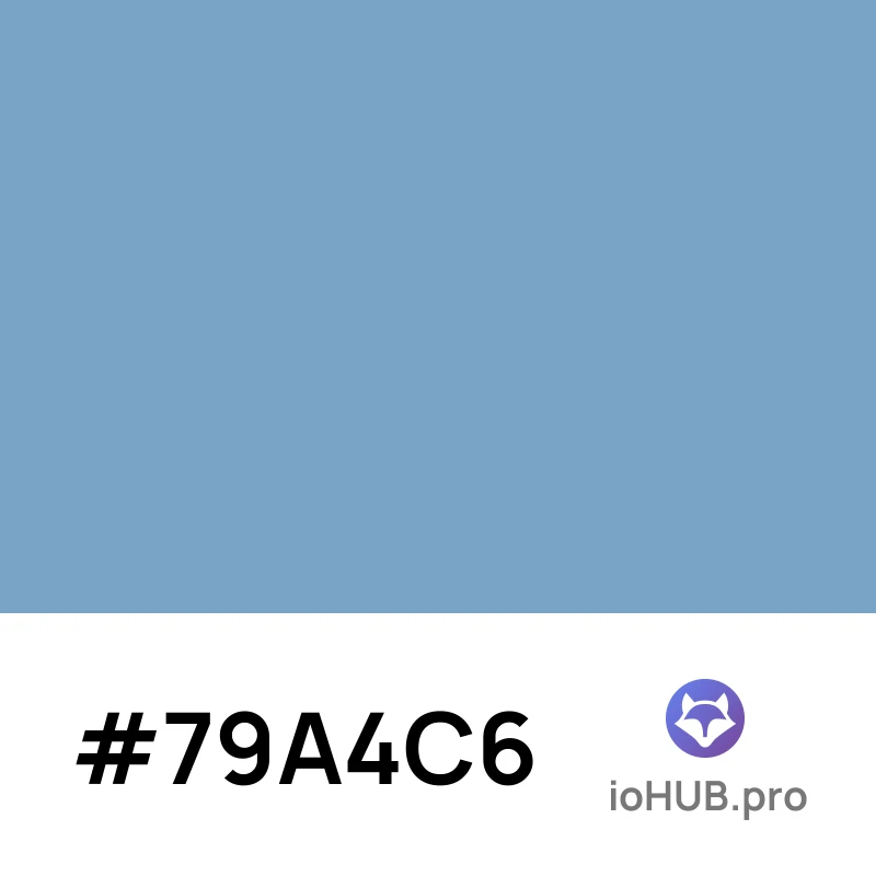 Color #79a4c6 - Complete Guide and Values | ioHUB
