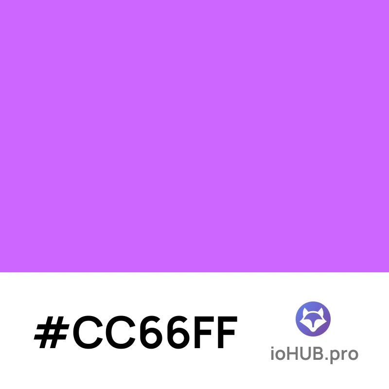 Цвет #cc66ff - полное описание и значения | ioHUB