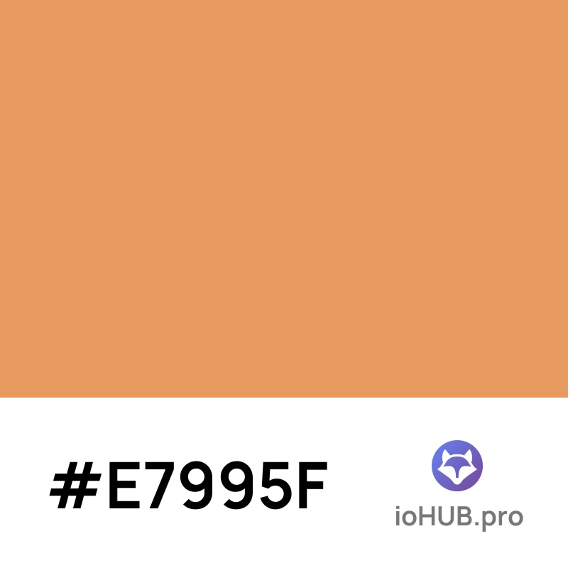 Color #e7995f - Complete Guide and Values | ioHUB