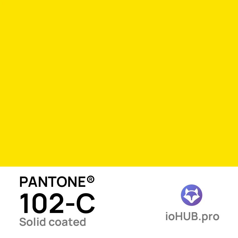 PANTONE 102-C - vibrant_yellow