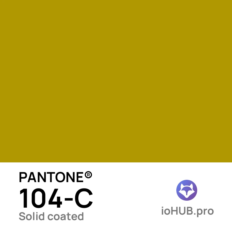 PANTONE 104-C - ochre_yellow
