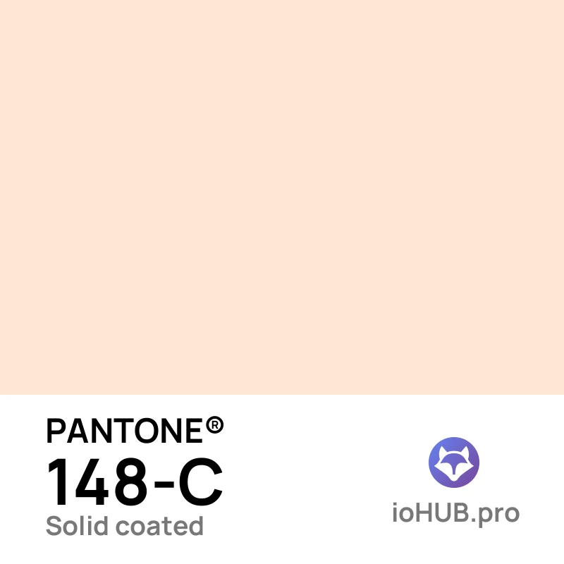 PANTONE 148-c Solid Coated Off White | ioHUB - Herramientas Online