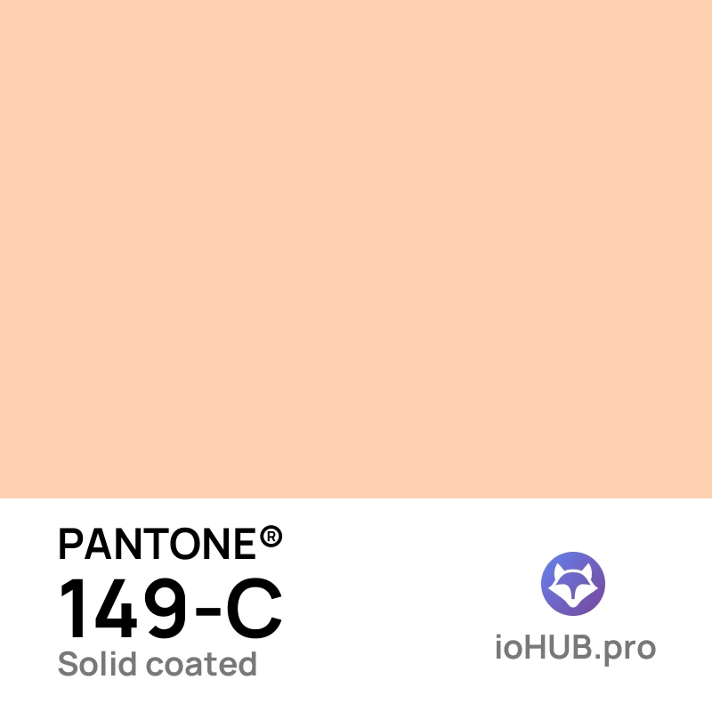 PANTONE 149-c Solid Coated Peach Cream | ioHUB - Online Tools