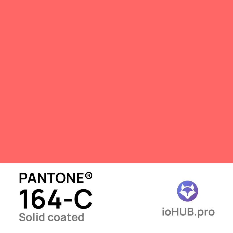 PANTONE 164-c Solid Coated Bright Pink | ioHUB - Online Tools