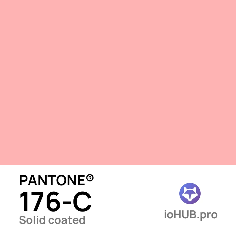 PANTONE 176-c Solid Coated Soft Pink | ioHUB - Online Tools
