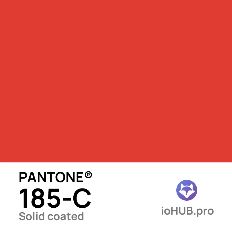 PANTONE 185-C - rubine_red