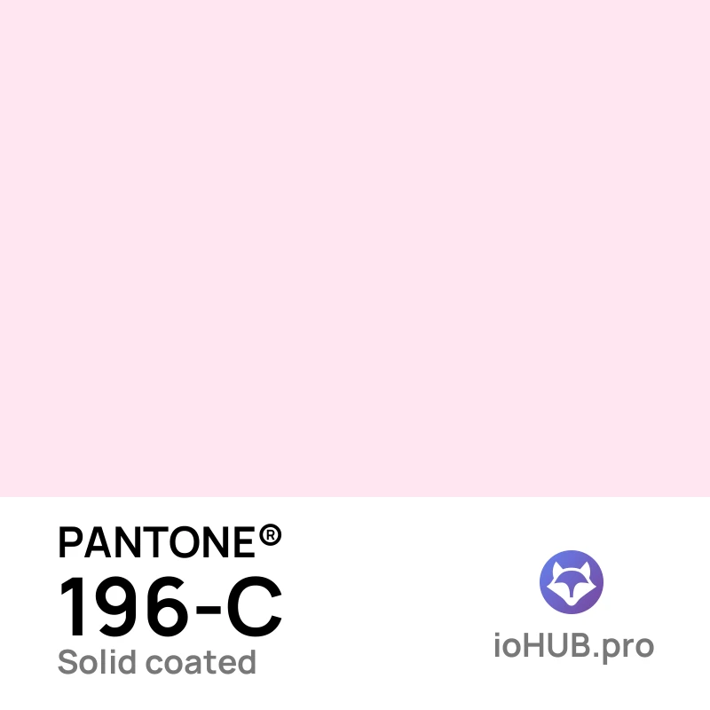 PANTONE 196-c Solid Coated Blush Pink Light | ioHUB - Online Tools