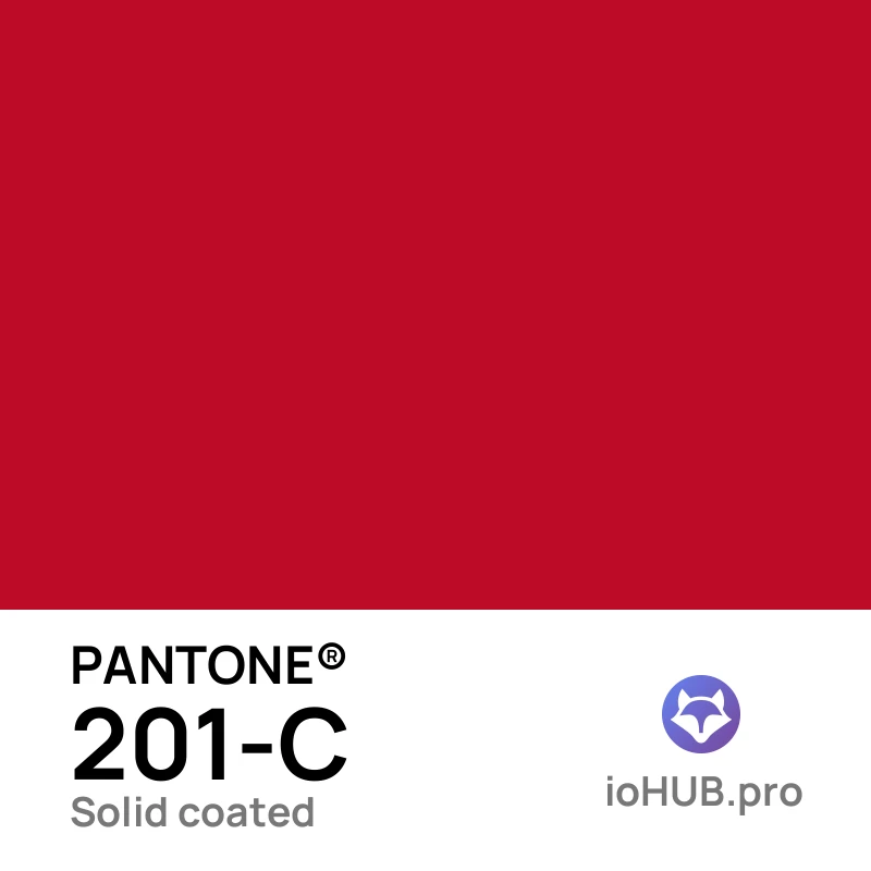 PANTONE 201-C - deep_crimson_red