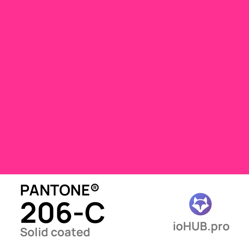 PANTONE 206-C - vibrant_magenta_pink