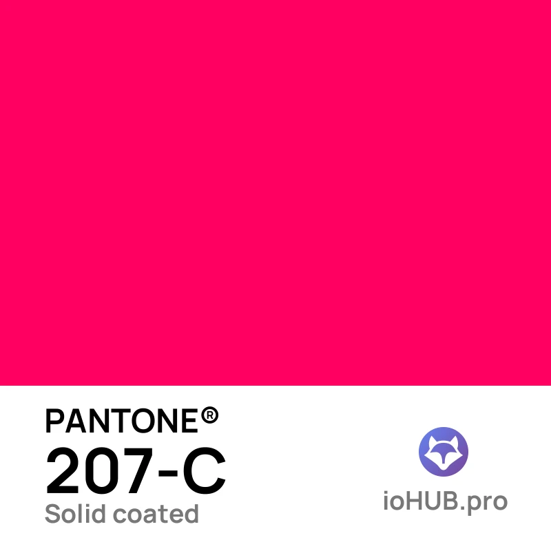 PANTONE 207-C - electric_magenta