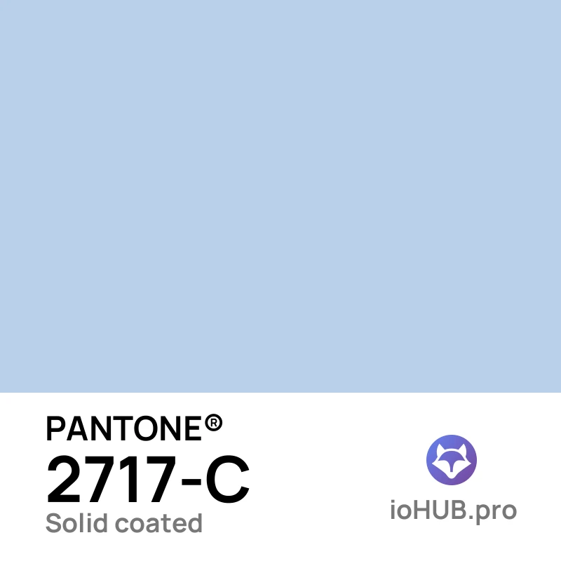 PANTONE 2717-c Solid Coated Periwinkle | ioHUB - Online Tools