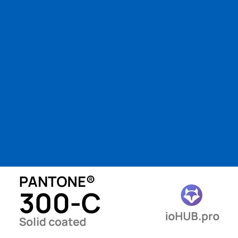 PANTONE 300-C - medium_blue