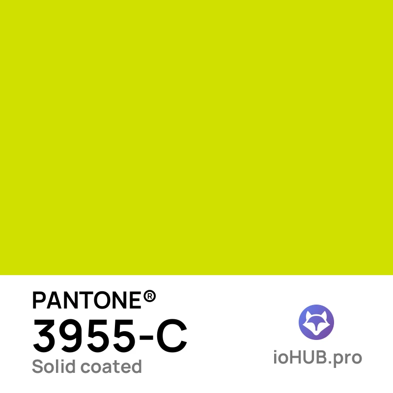 PANTONE 3955-c Solid Coated Lemon Lime | ioHUB - Herramientas Online