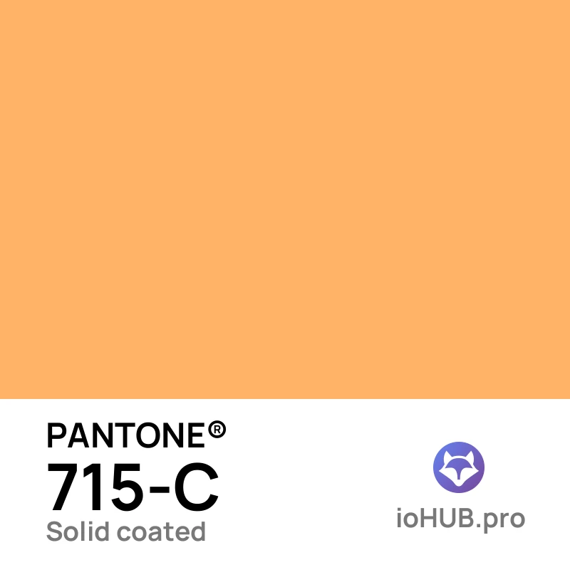 PANTONE 715-c Solid Coated Peach Orange | ioHUB - Online Tools