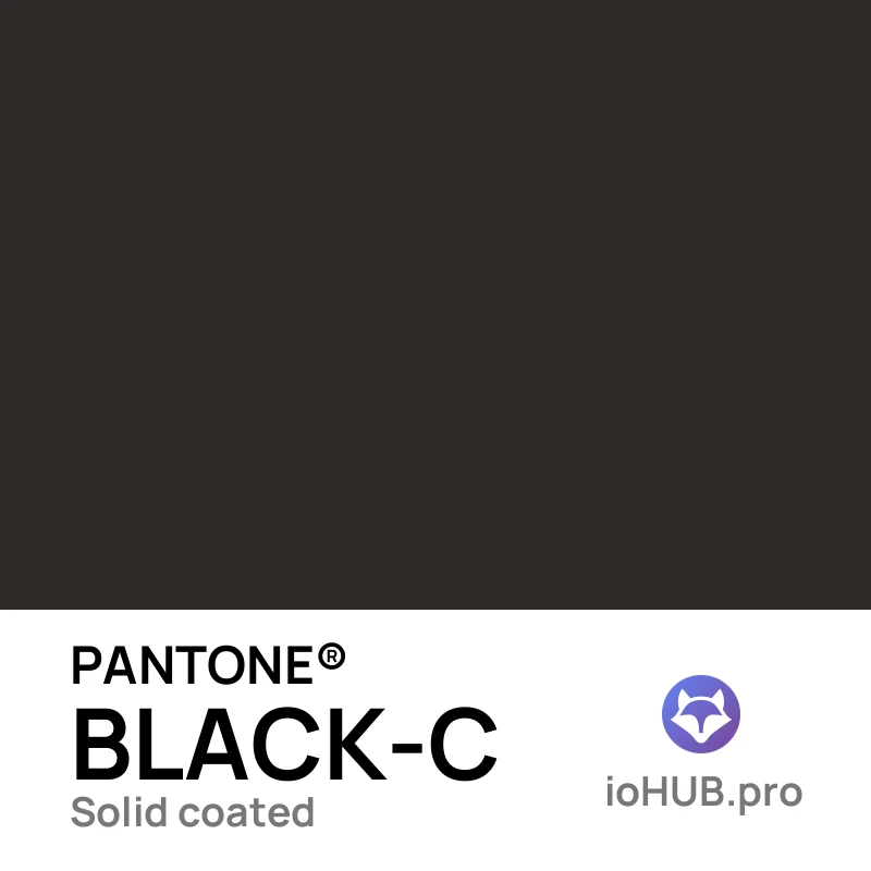 PANTONE Black-C - black